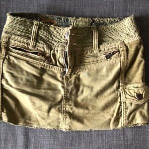 Green z brand mini cargo skirt